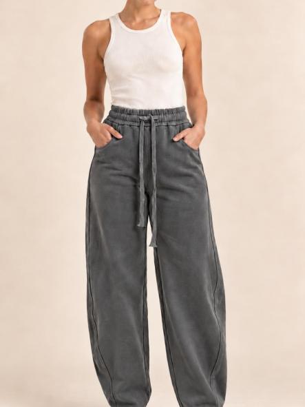 PANTALÓN BALLONG ELÁSTICOgris