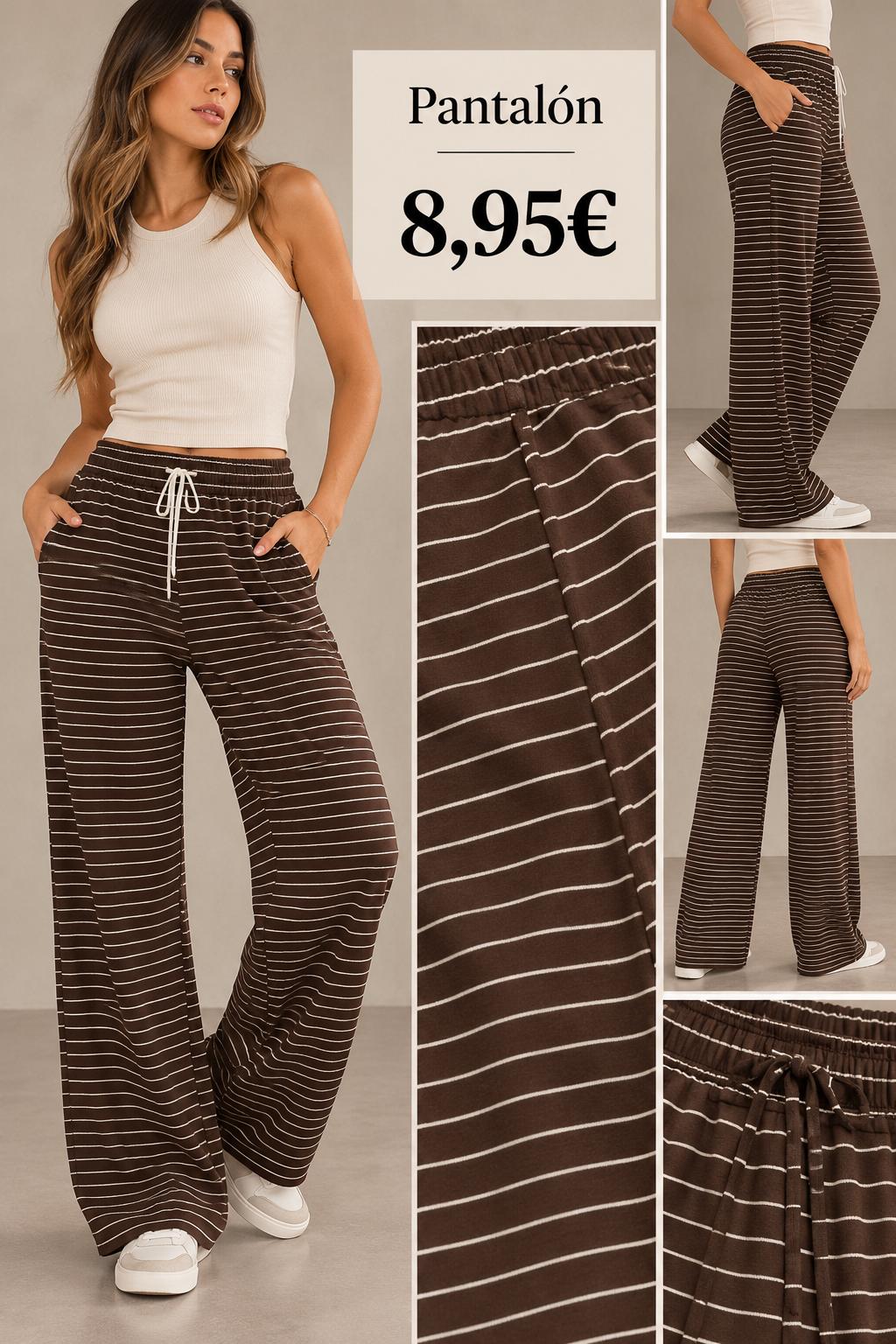 PANTALON RAYAS MARRON