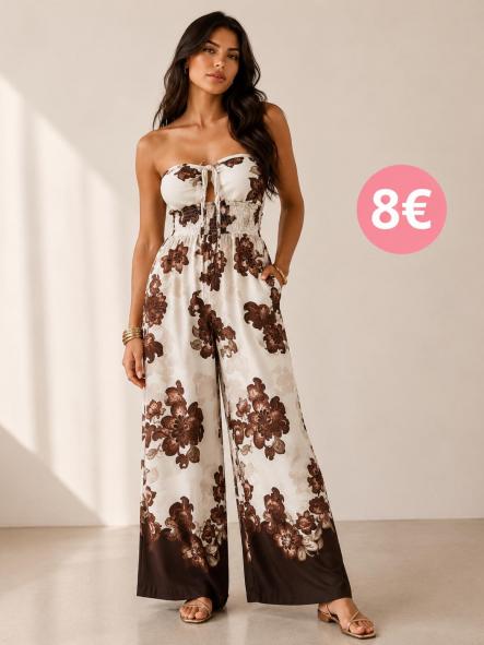 MONO  flores marron [0]