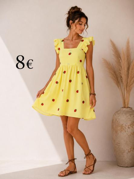 VESTIDO FRESAS AMARILLAS [0]