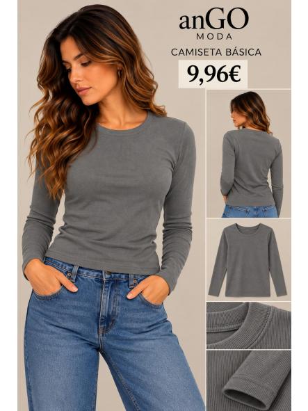 CAMISETA BASICA GRIS