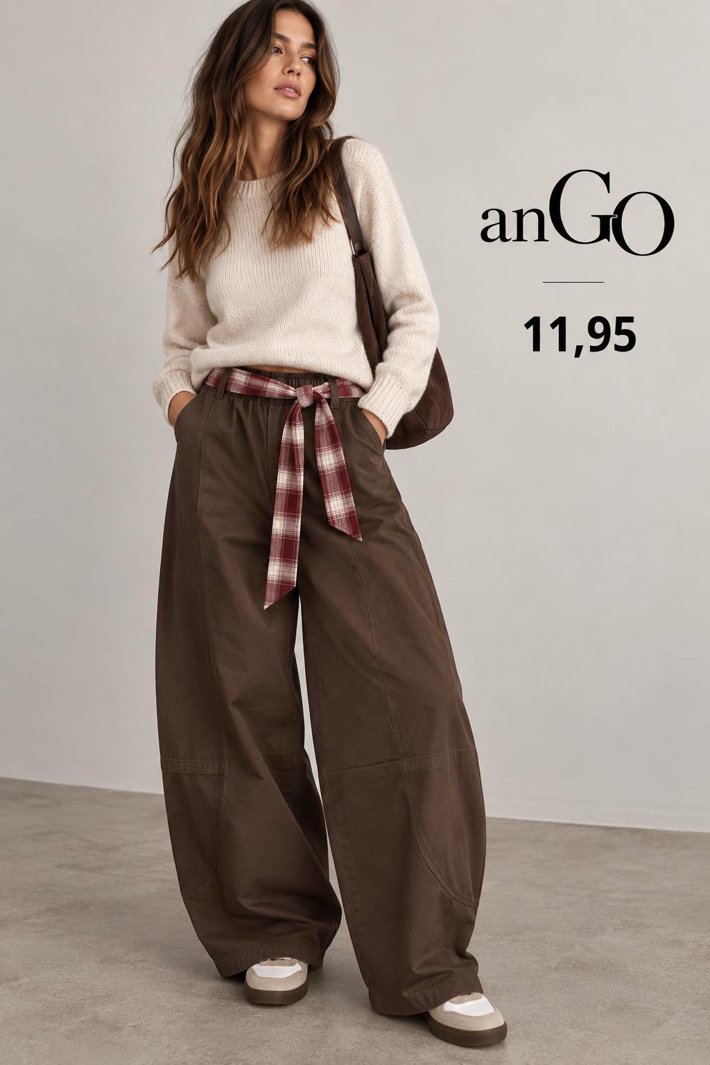PANTALON BALLONG MARRON LAZOS