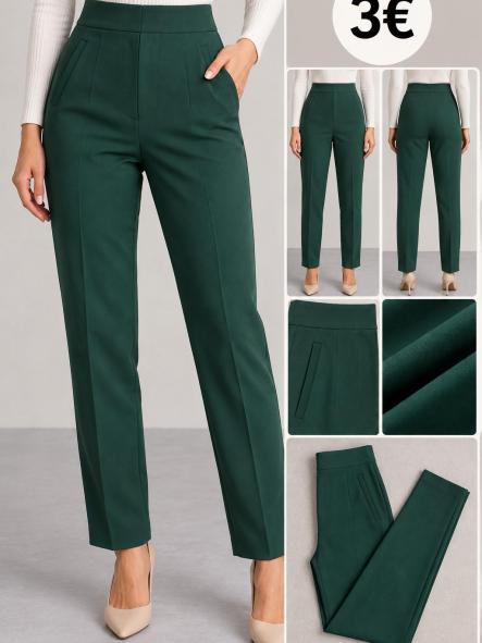 PANTALON TELA VERDE