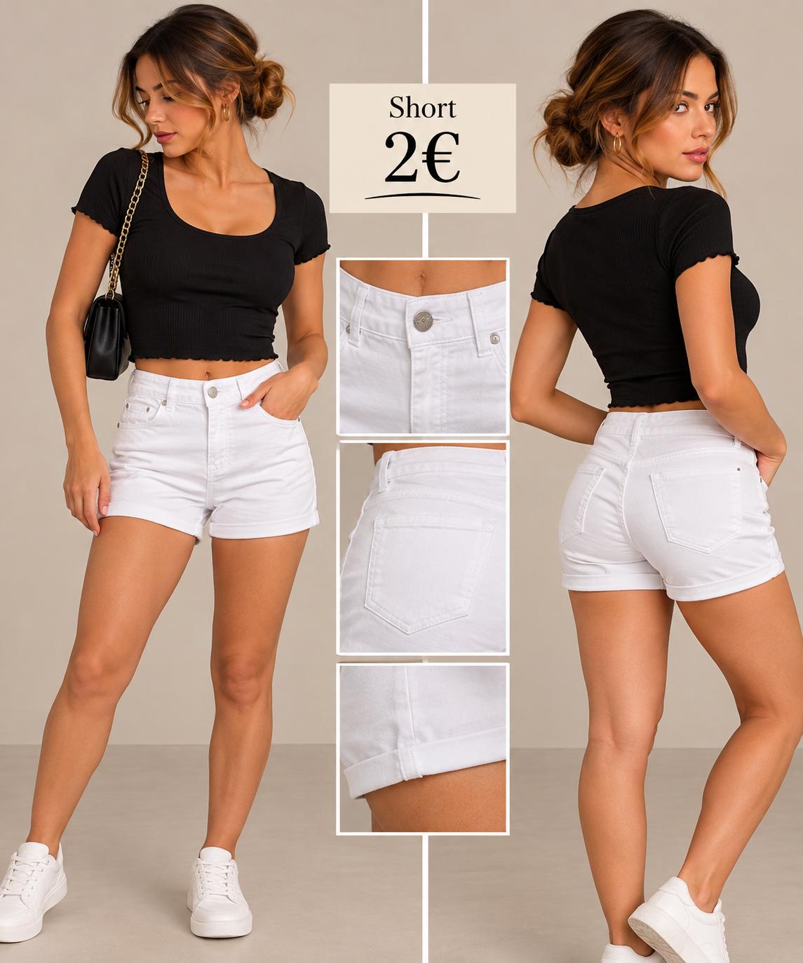 SHORT BLANCO