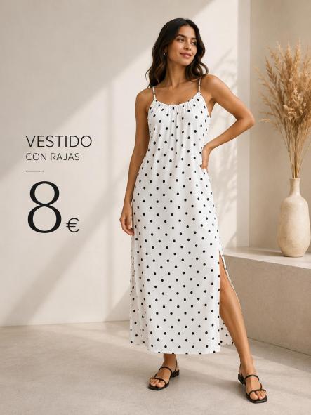 VESTIDO LUNARES BLANCO
