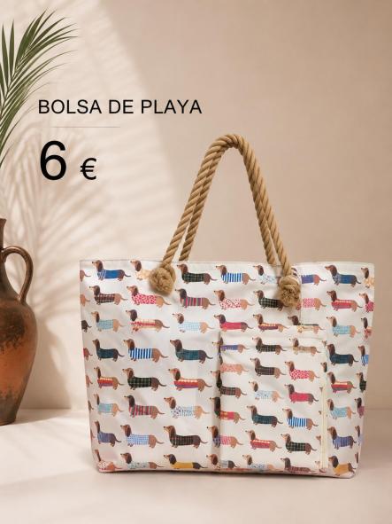 BOLSA PLAYA PERRITOS CLARO [0]