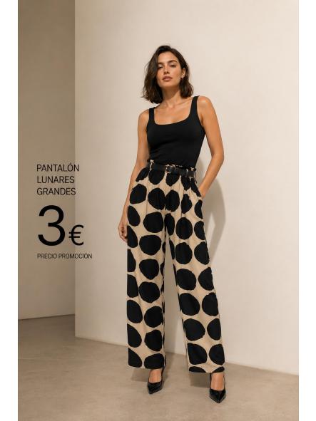 PANTALON FRESQUITO MARRON LUNARES GRANDES [0]