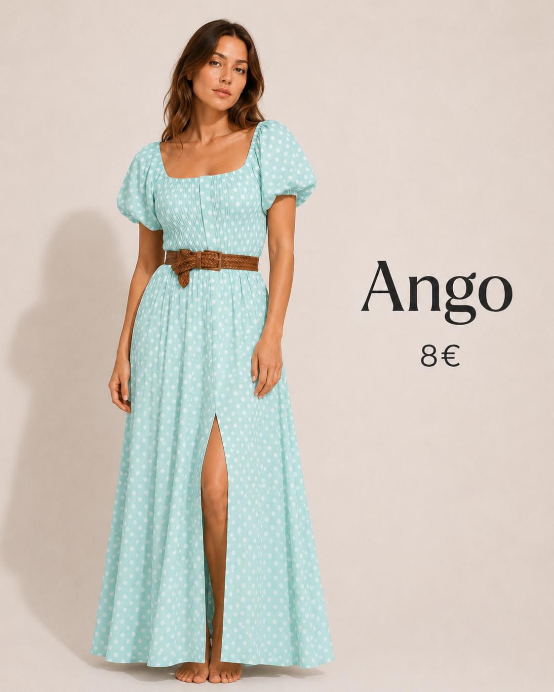 VESTIDO MEXICAN TURQUESA