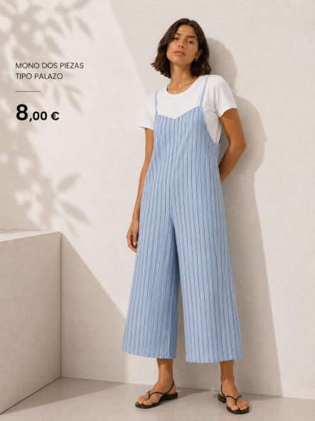 MONO RAYAS AZUL BEBE MAS CAMISETA [0]