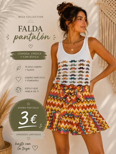 FALDA PANTALON  COLORES FUEGO [0]