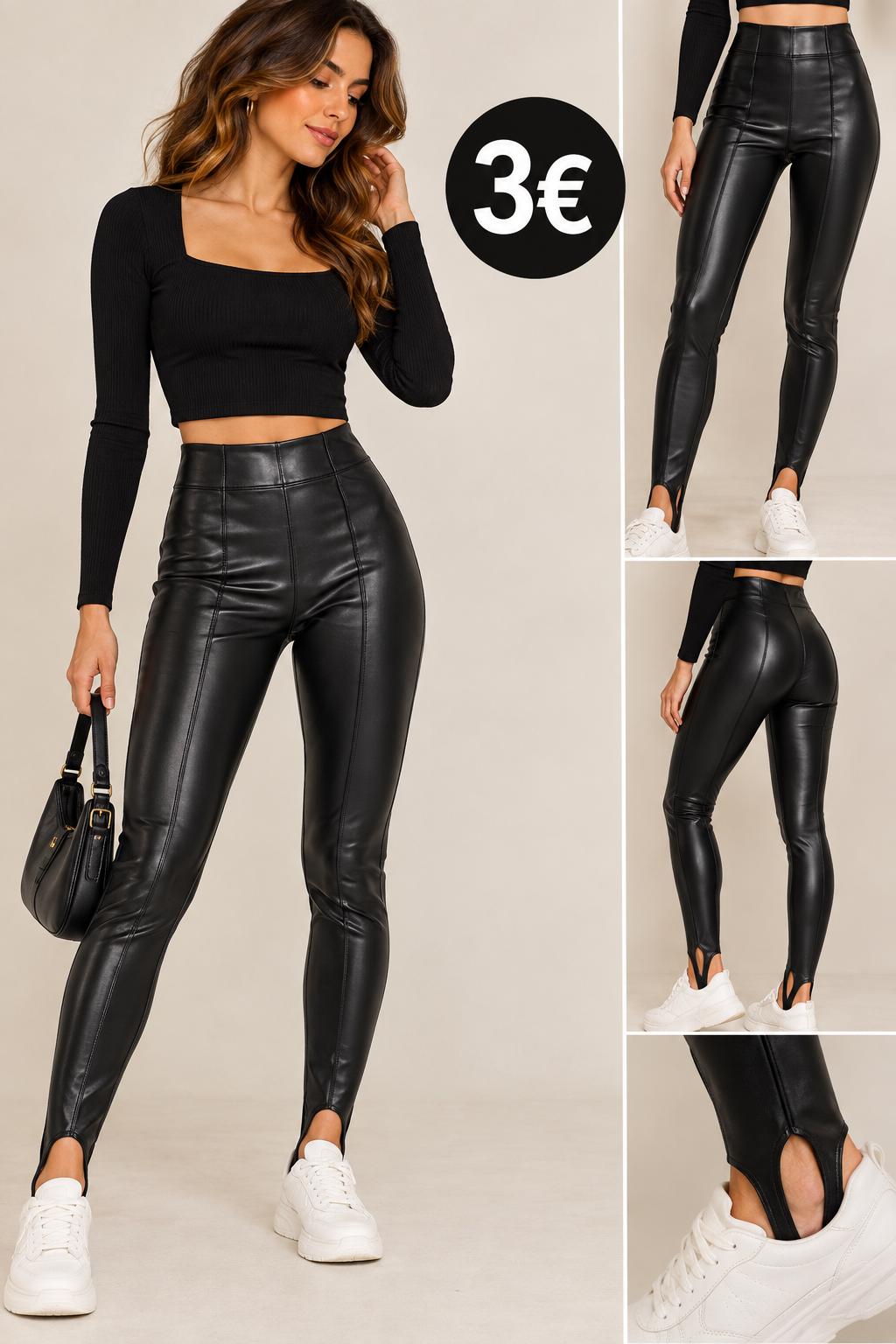 LEGGINS NEGRO POLIPIEL