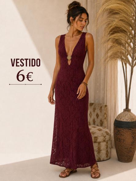 VESTIDO granate [0]