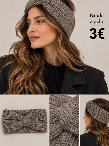 BANDANA LAZO MARRON