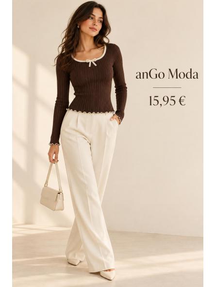 CAMISETA CANALE LAZO MARRON  [0]
