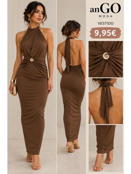 VESTIDO MARRON FIESTA [0]