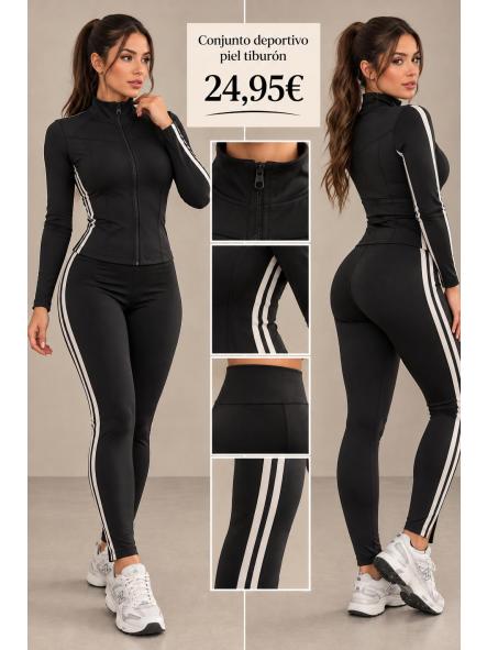 CONJUNTO PIEL TIBURON FAJA NEGRO [0]