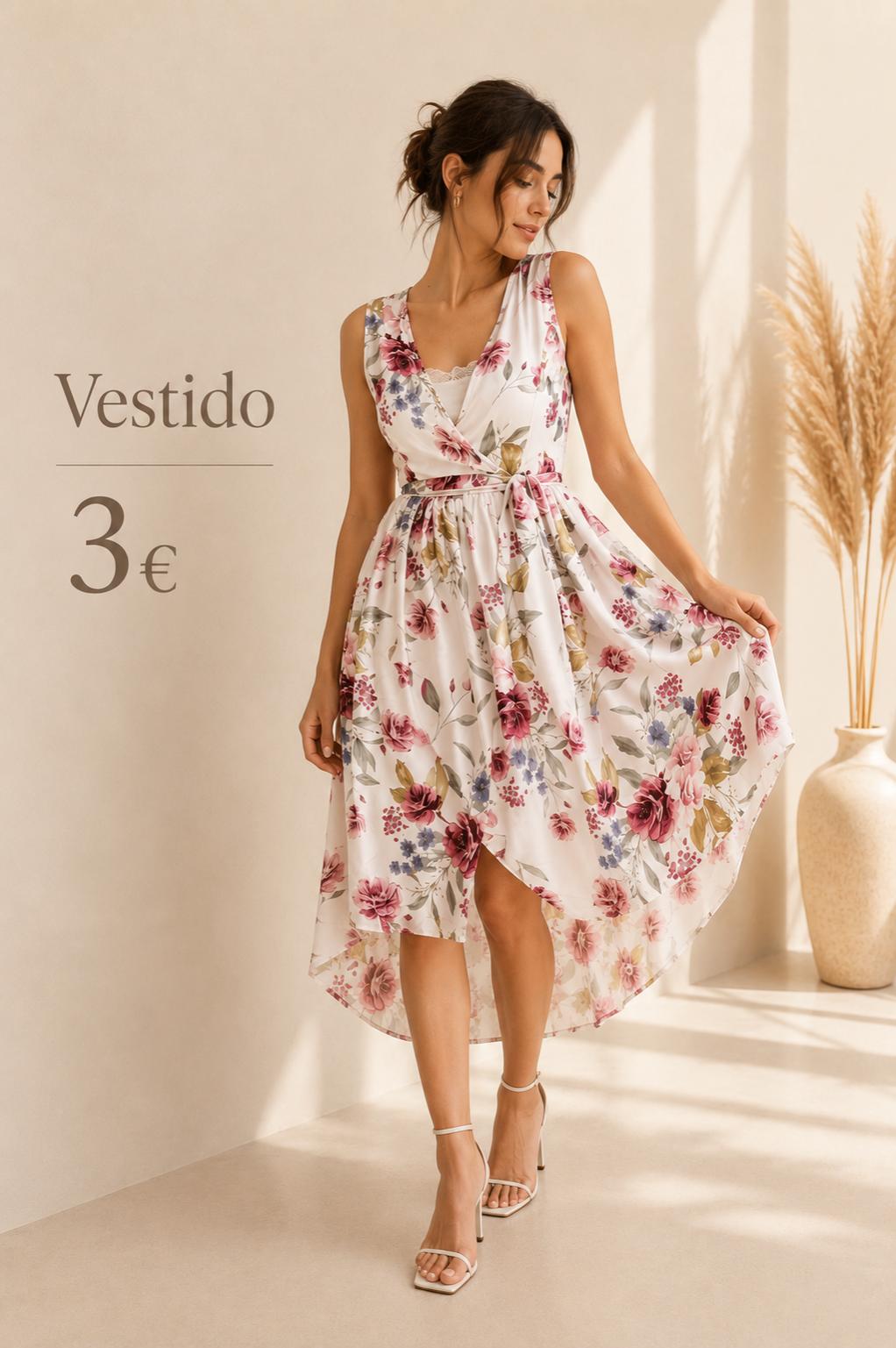 VESTIDO MIDI FLORES