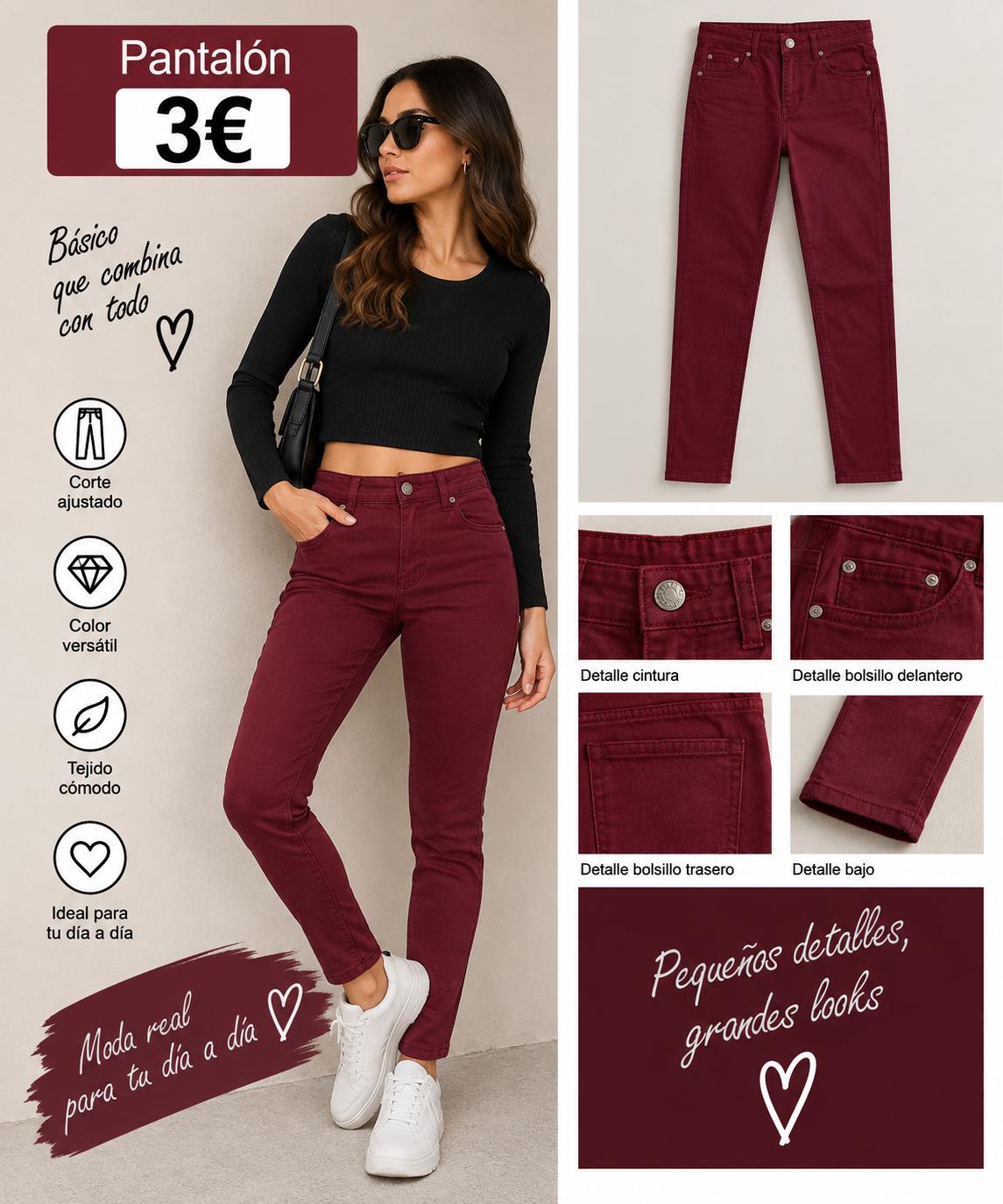 PANTALON GRANATE