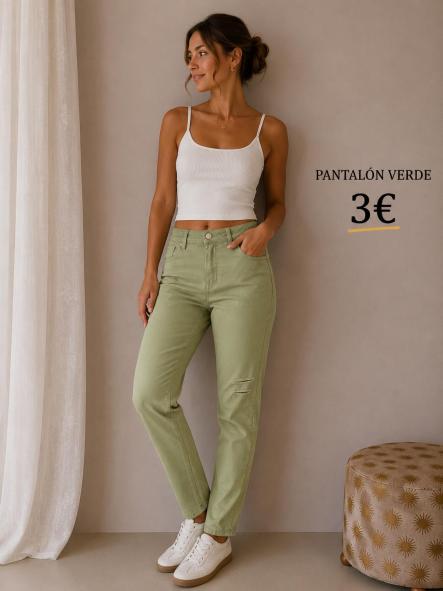 PANTALON ELASTICO VERDE [0]
