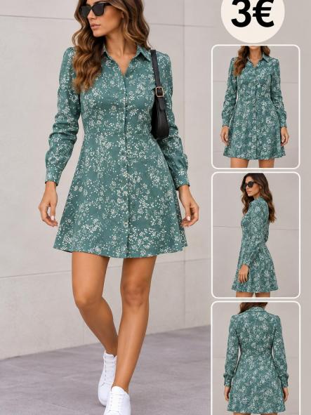 CAMISERO TURQUESA DE FLORES BLANCAS [0]
