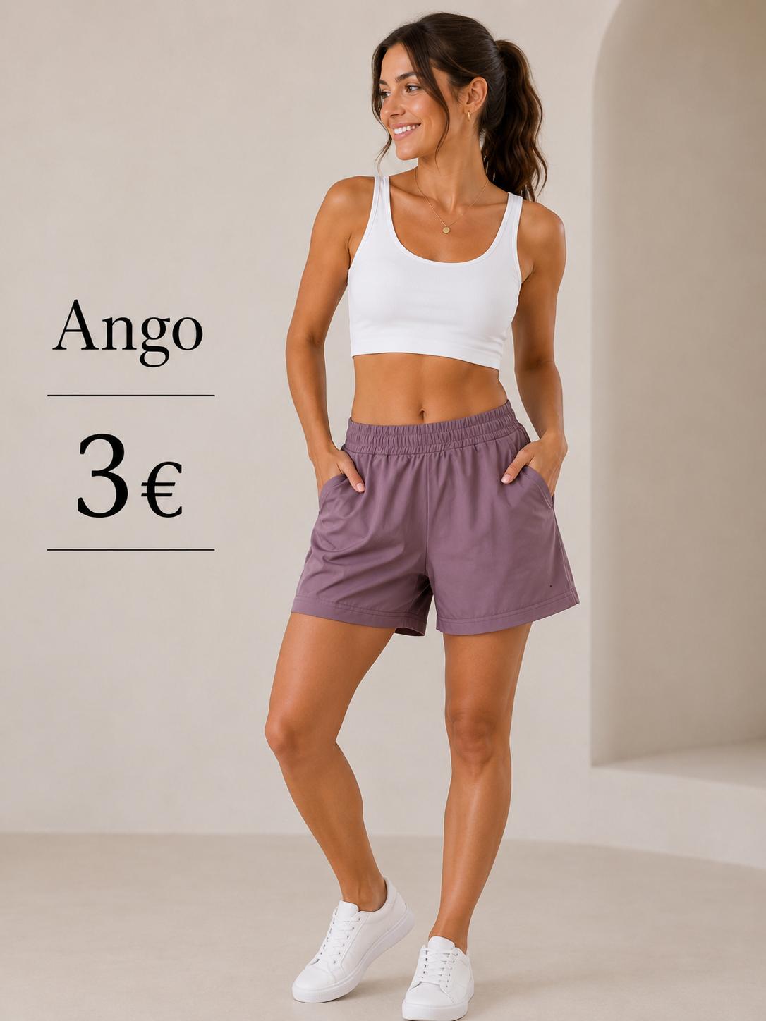 SHOT DEPORTE MORADO `PIEL MELOCOTON