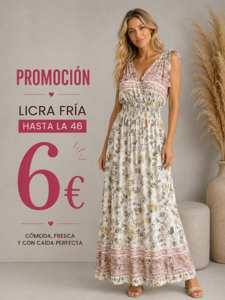 VESTIDO licra fria tonos rosas [0]