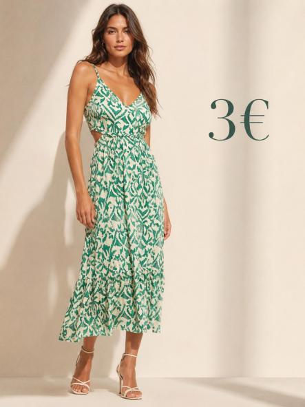 VESTIDO  VERDE ABERTURAS [0]