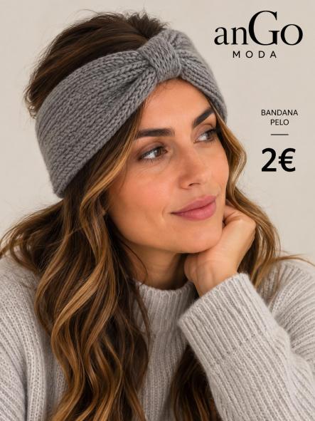 BANDANA PELO GRIS