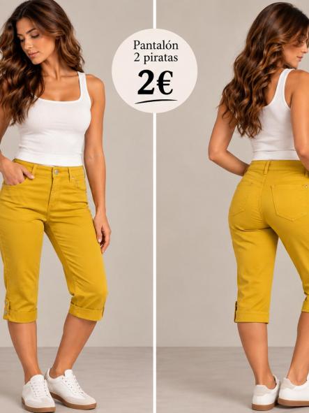 PANTALON PIRATA AMARILLO [0]