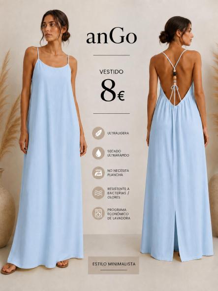 VESTIDO  SUELTO  azul [0]