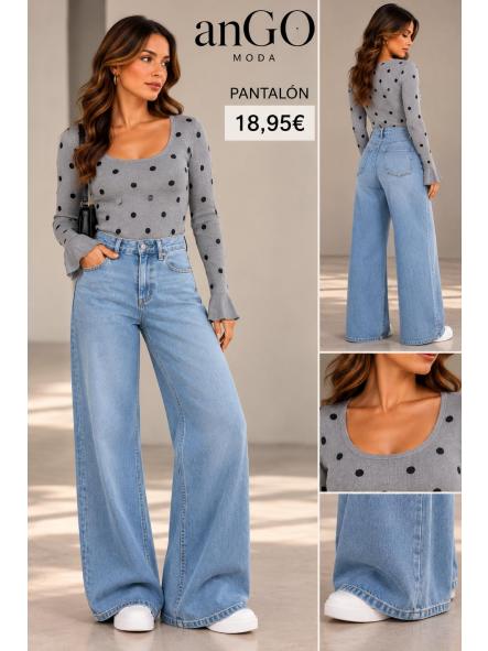 JERSEY TOPOS GRIS
