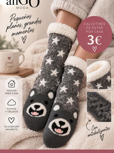 CALCETINES OSO Y ESTRELLAS