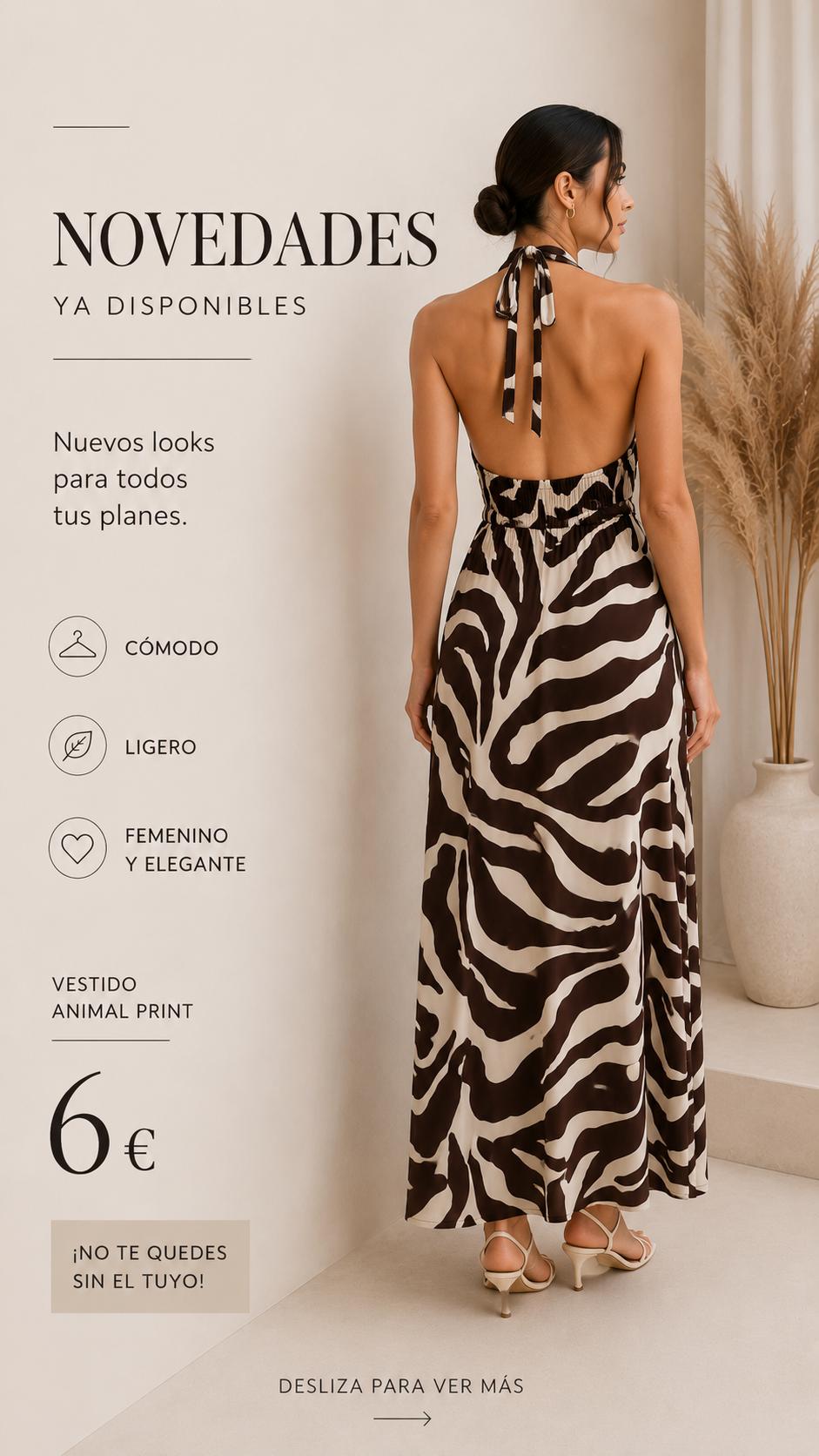VESTIDO ANIMAL PRINT