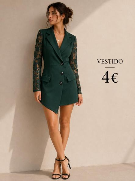 VESTIDO MONO VERDE [0]