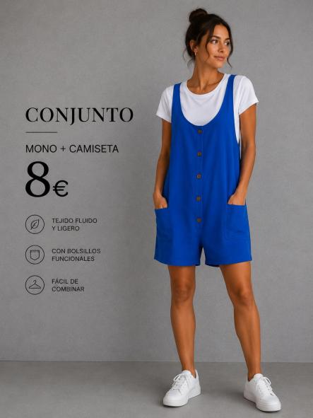 CONJUNTO MONO MAS CAMISETA AZUL [0]