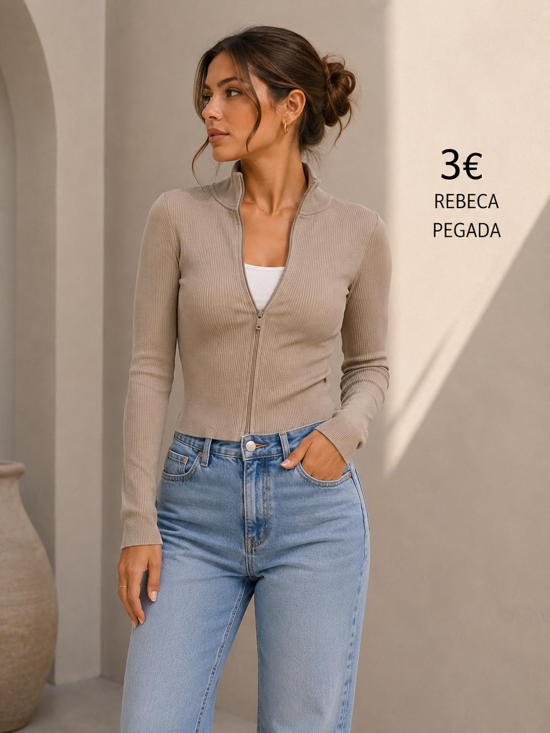 REBECA BEIG DE CANALE CON CREMALLERA