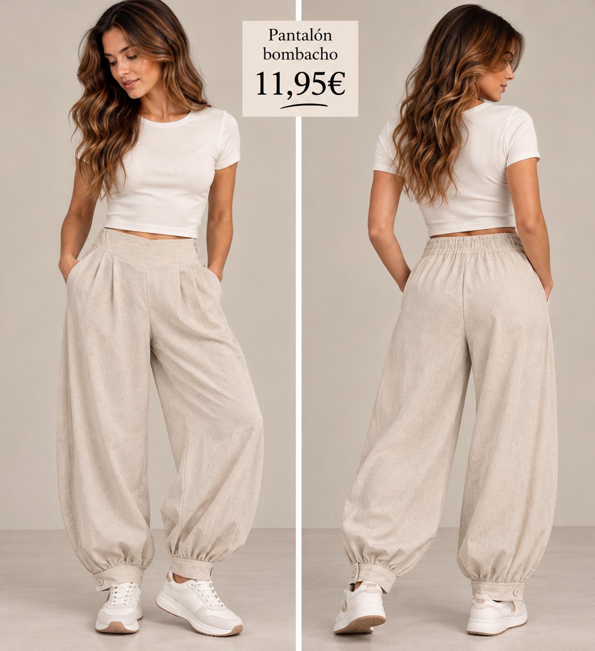 PANTALON LINO BEIG