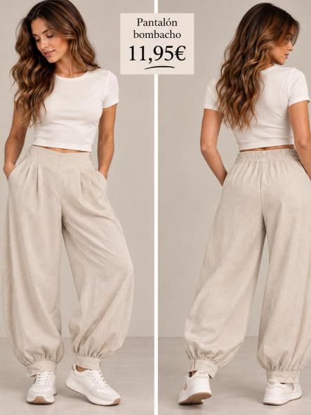 PANTALON  LINO BEIG [0]