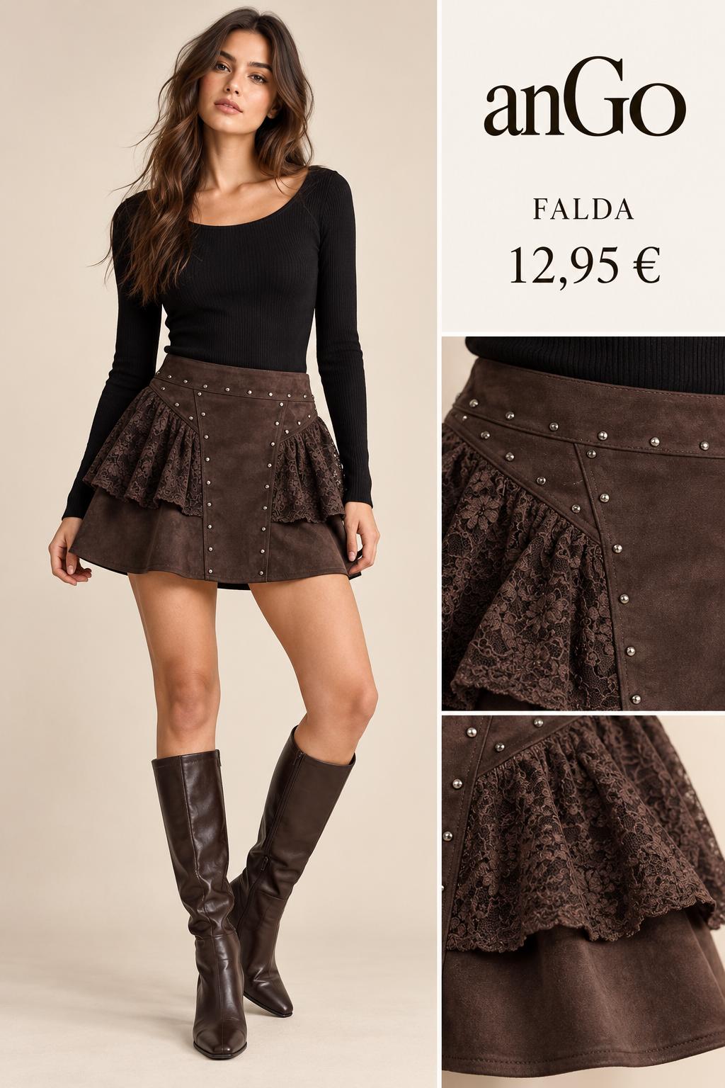 FALDA TACHUELAS