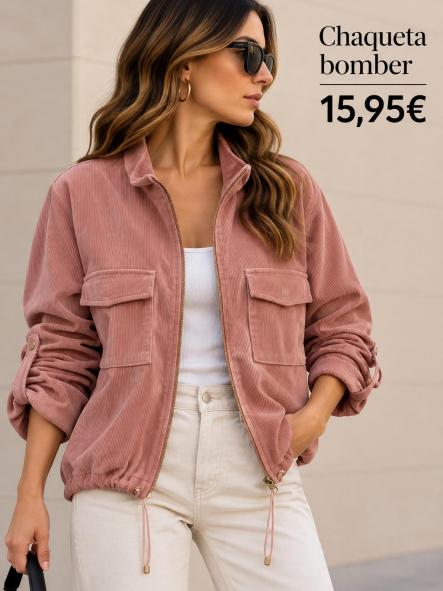 CHAQUETA BOMBER PANILLA [0]