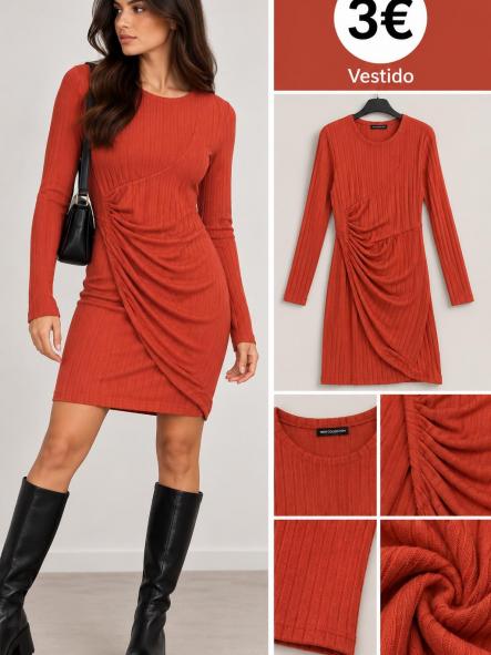 VESTIDO canale teja
