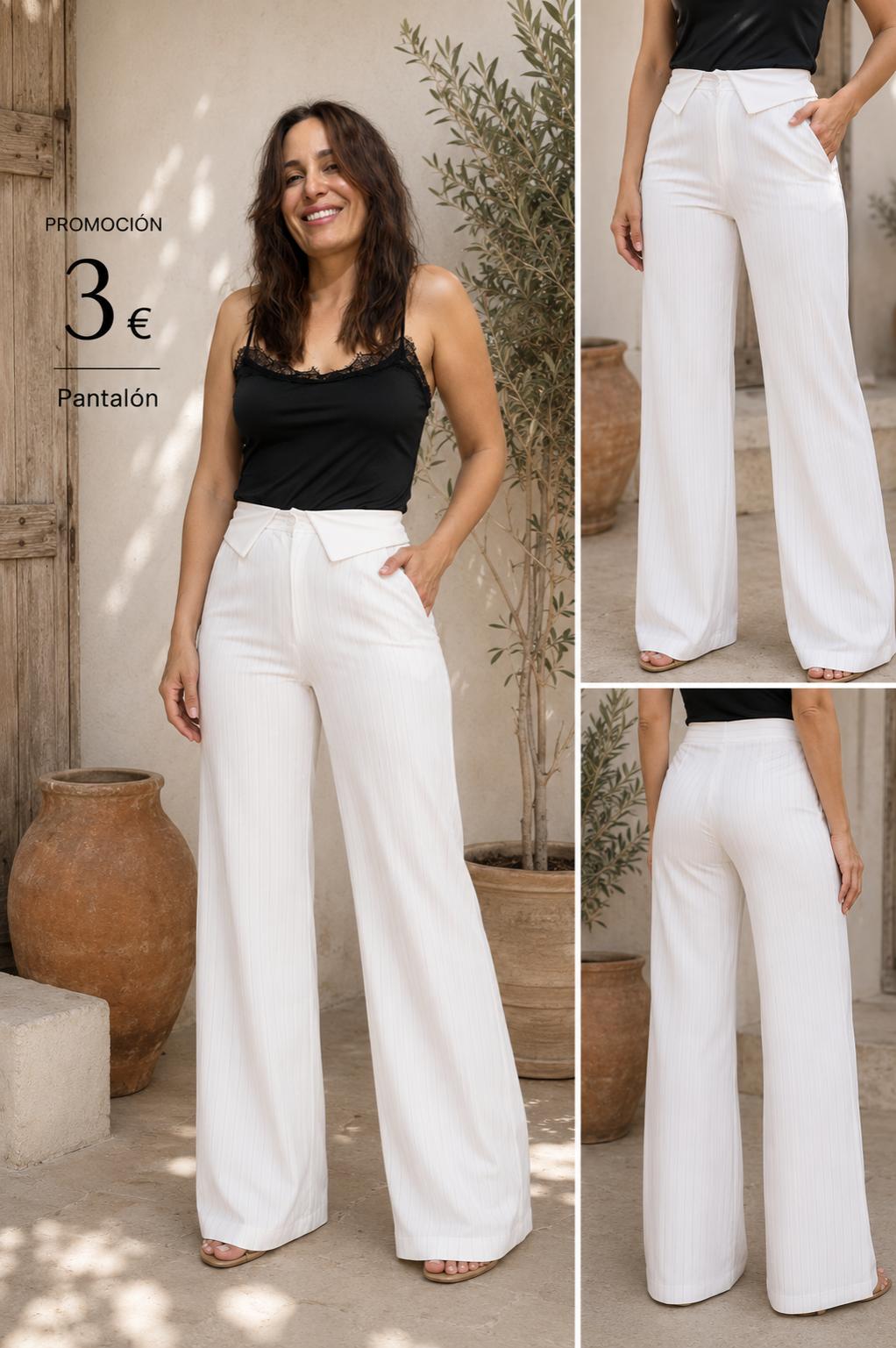 PANTALON DIPOMATICO BLANCO