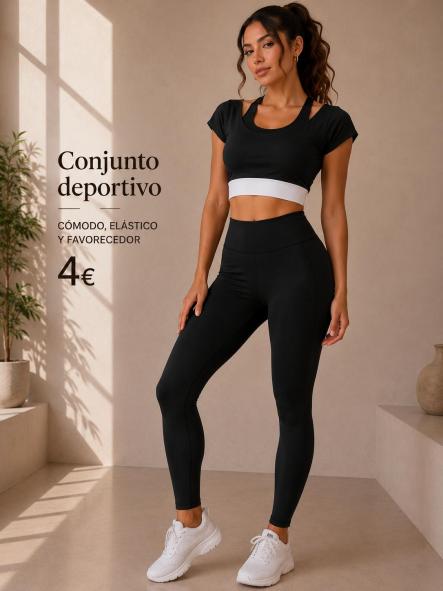 CONJUNTO   deportivo NEGRO [0]