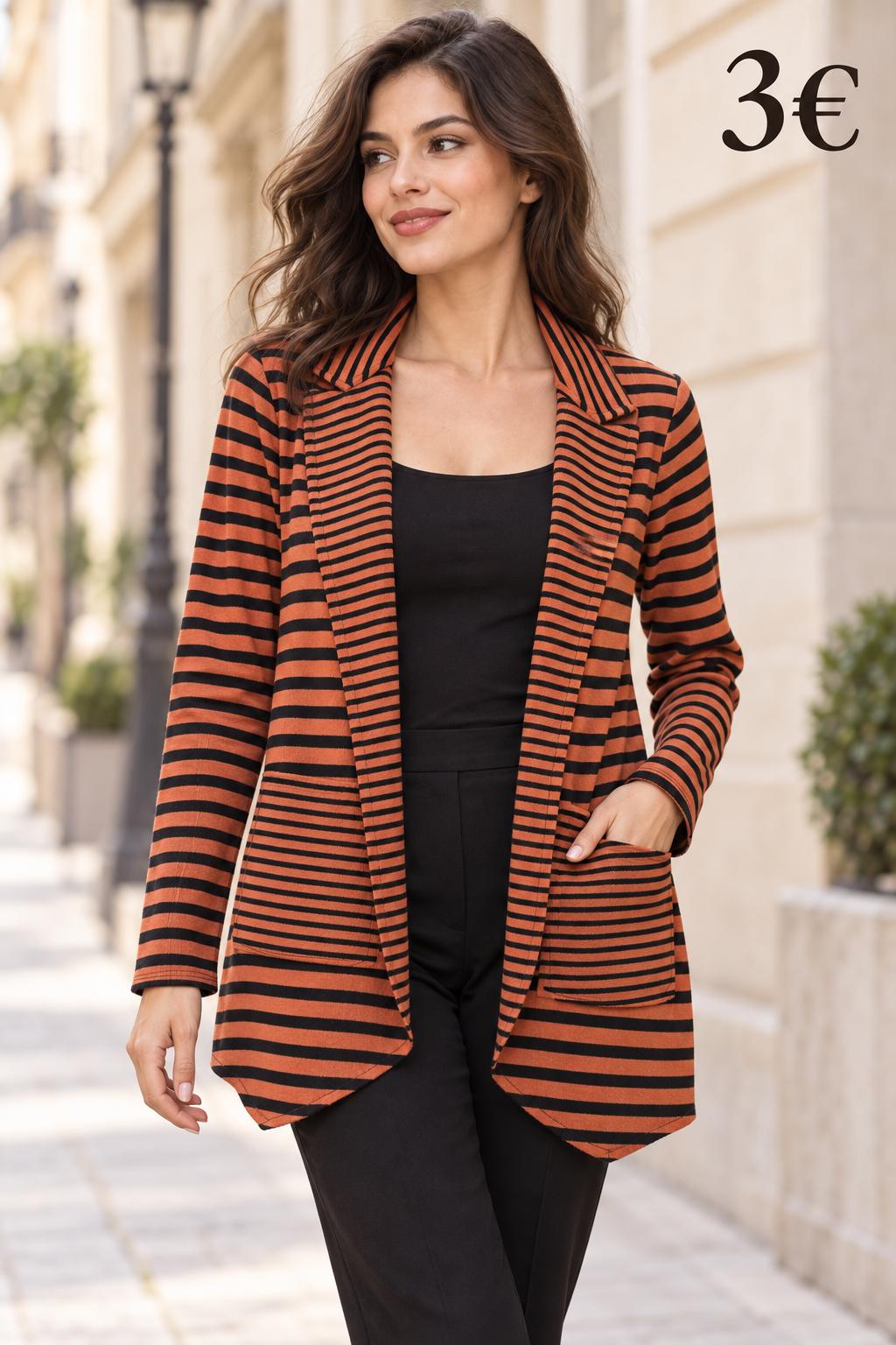 CHAQUETA RAYAS