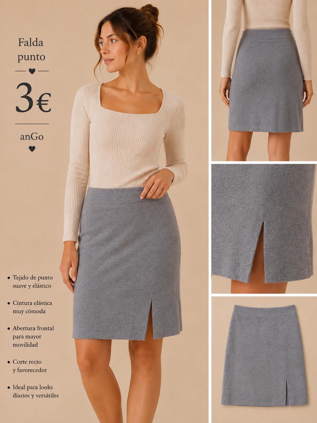 FALDA GRIS
