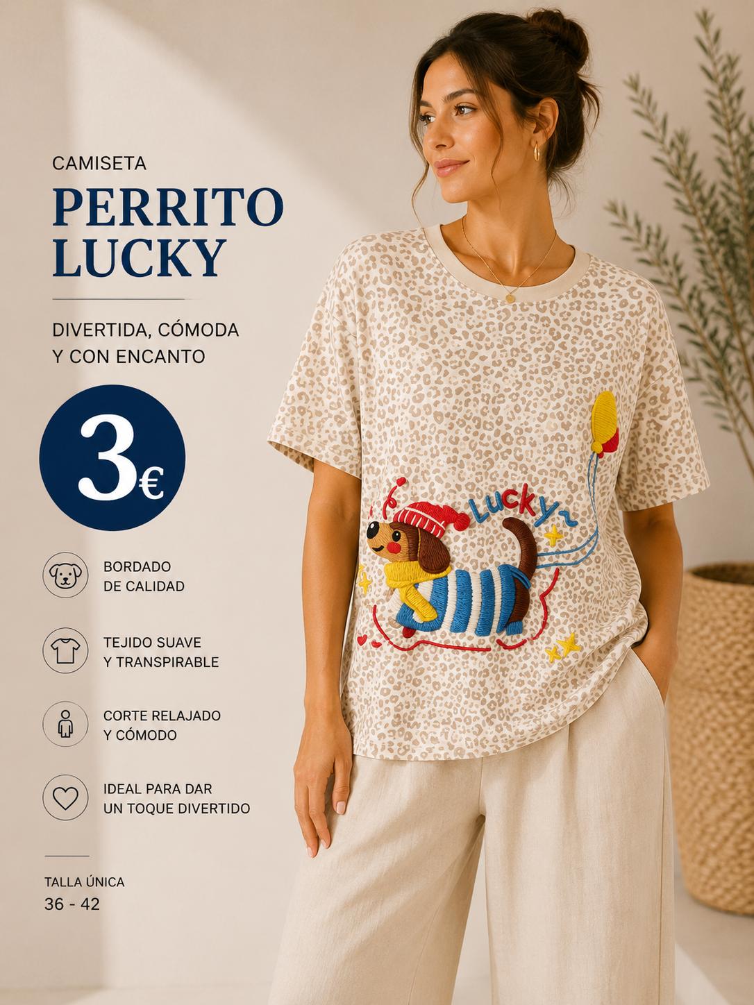 camiseta PERRITO BEIG