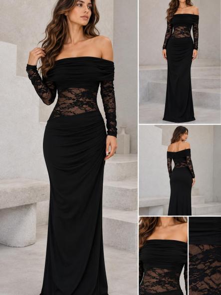 VESTIDO   FIESTA NEGRO [0]