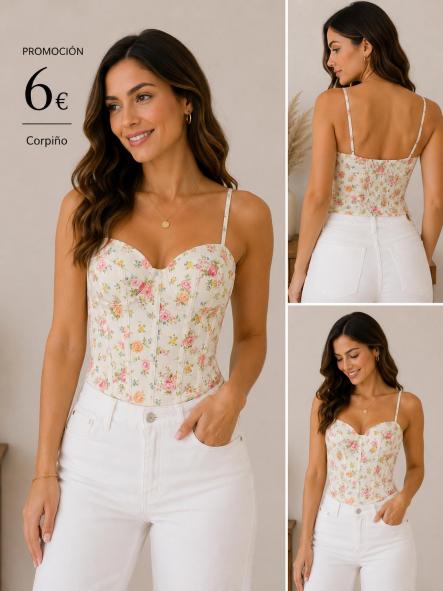 CORPIÑO BLANCO FLORES [0]