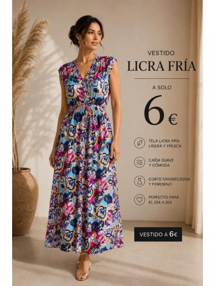 VESTIDO LICRA FRIA FONDO FUCSIA [0]