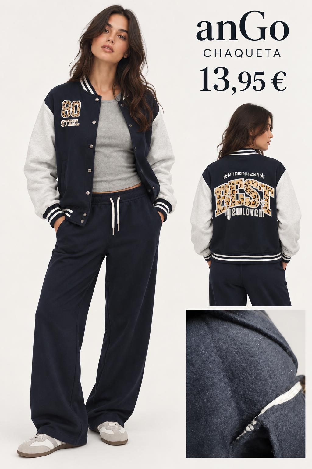 CHAQUETA BEISBOL AZUL